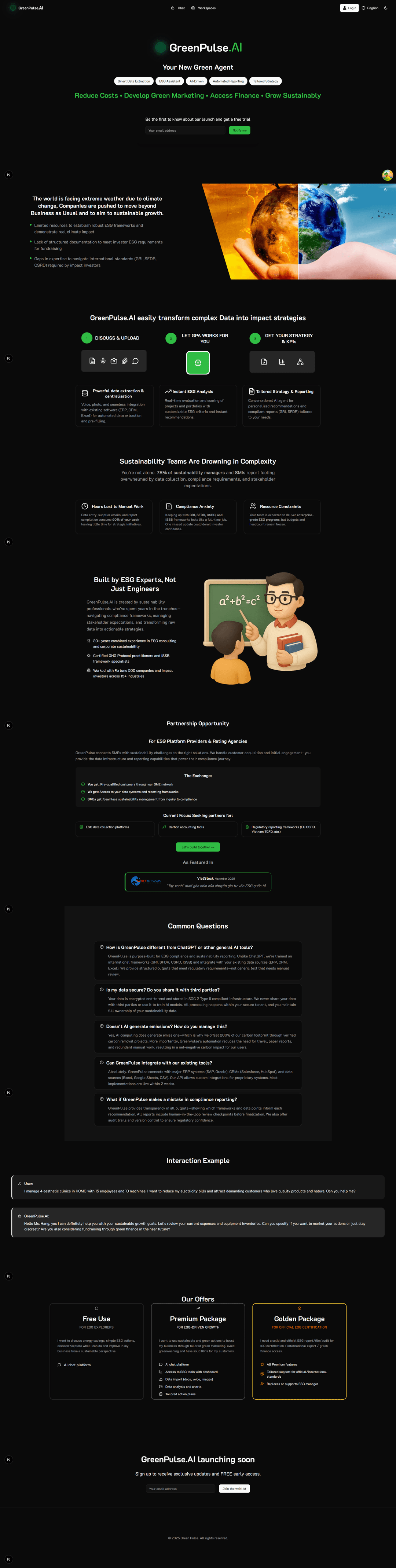 GreenPulse - Système de Formulaires IA